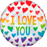 Iridiscent Rainbow Hearts